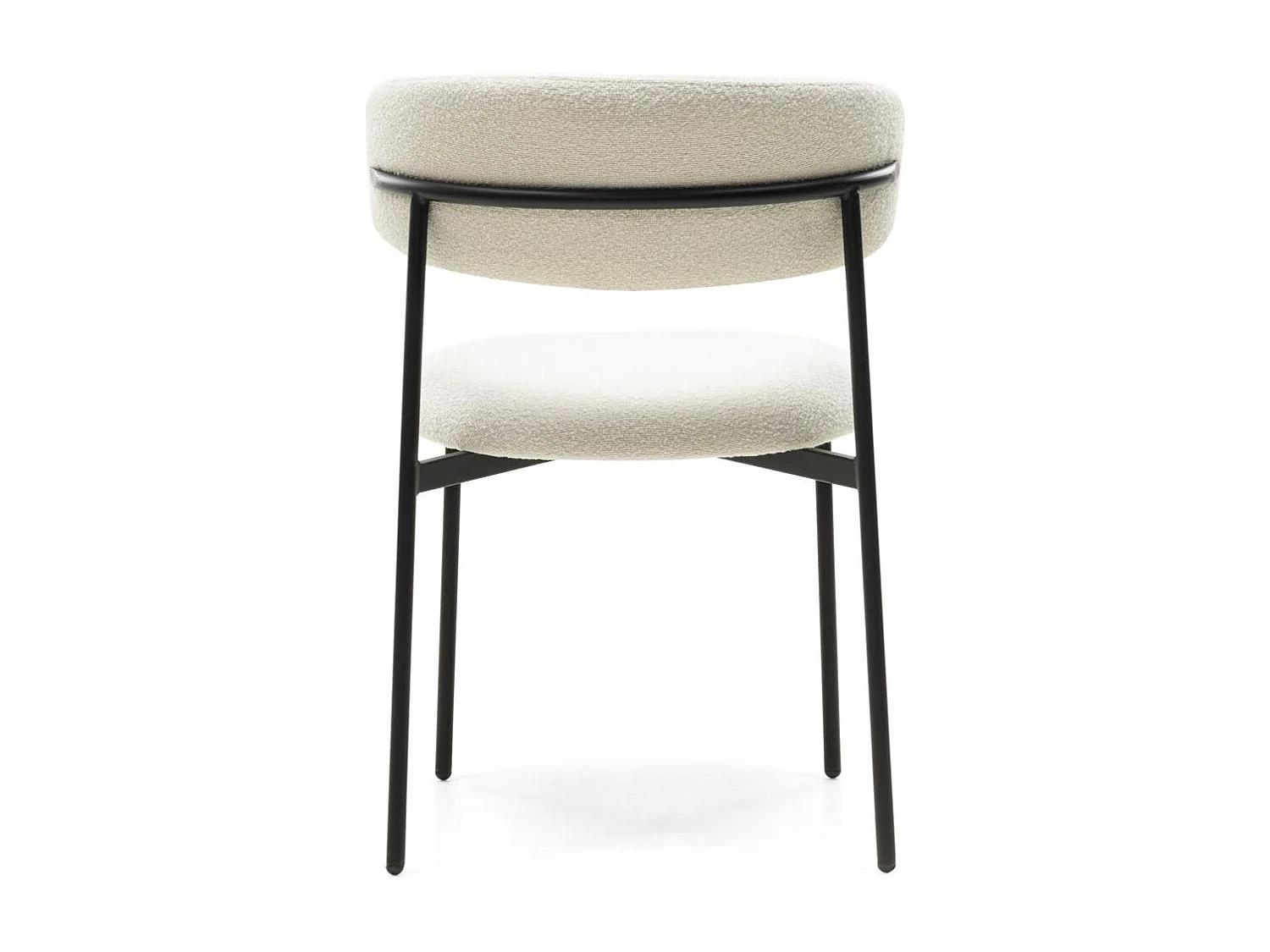 Sedia da pranzo 78x55x58 cm crema Loro