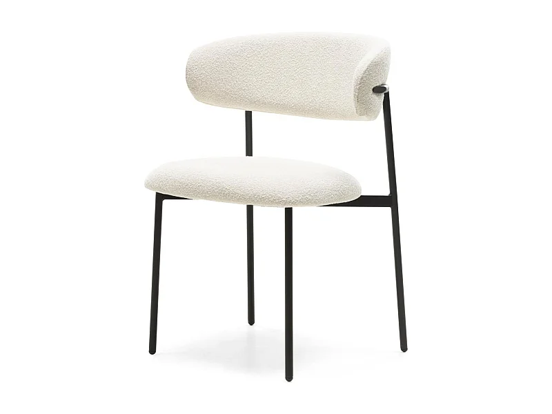 Sedia da pranzo 78x55x58 cm crema Loro