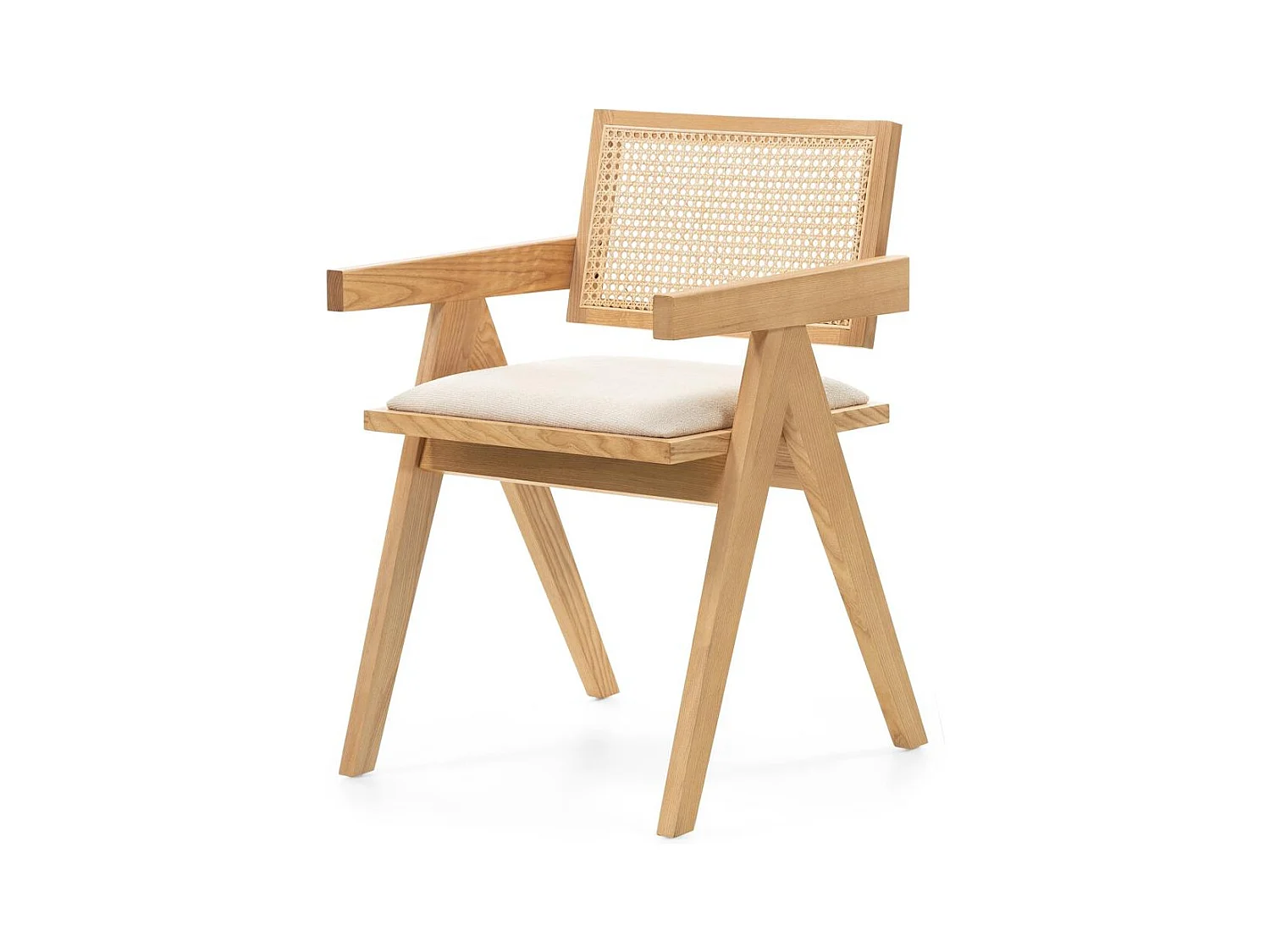 Holzstuhl 51,7x54,1x78,5 cm beige Rene