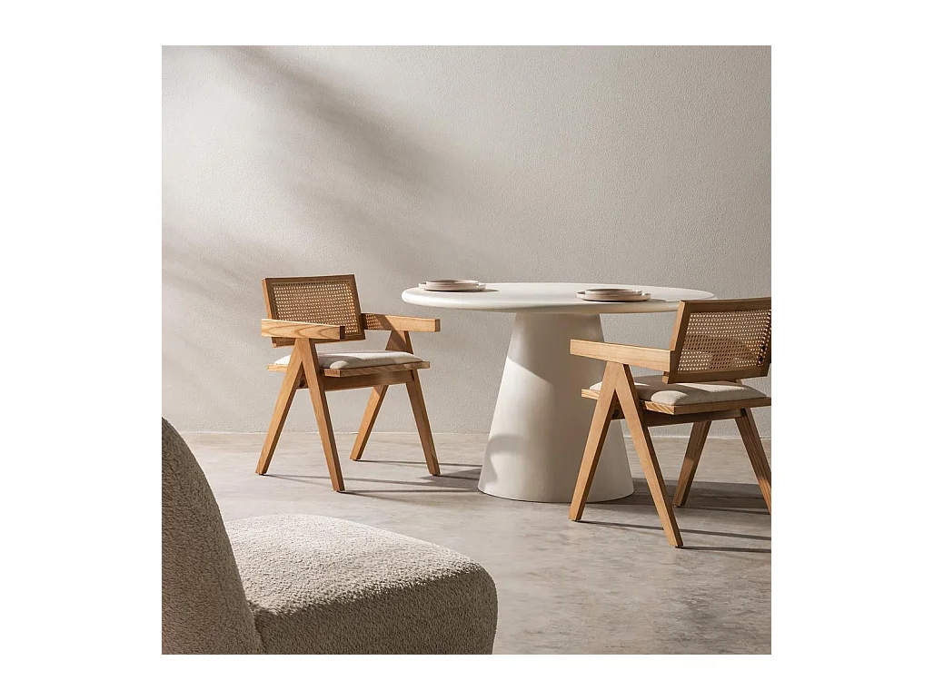 Holzstuhl 51,7x54,1x78,5 cm beige Rene