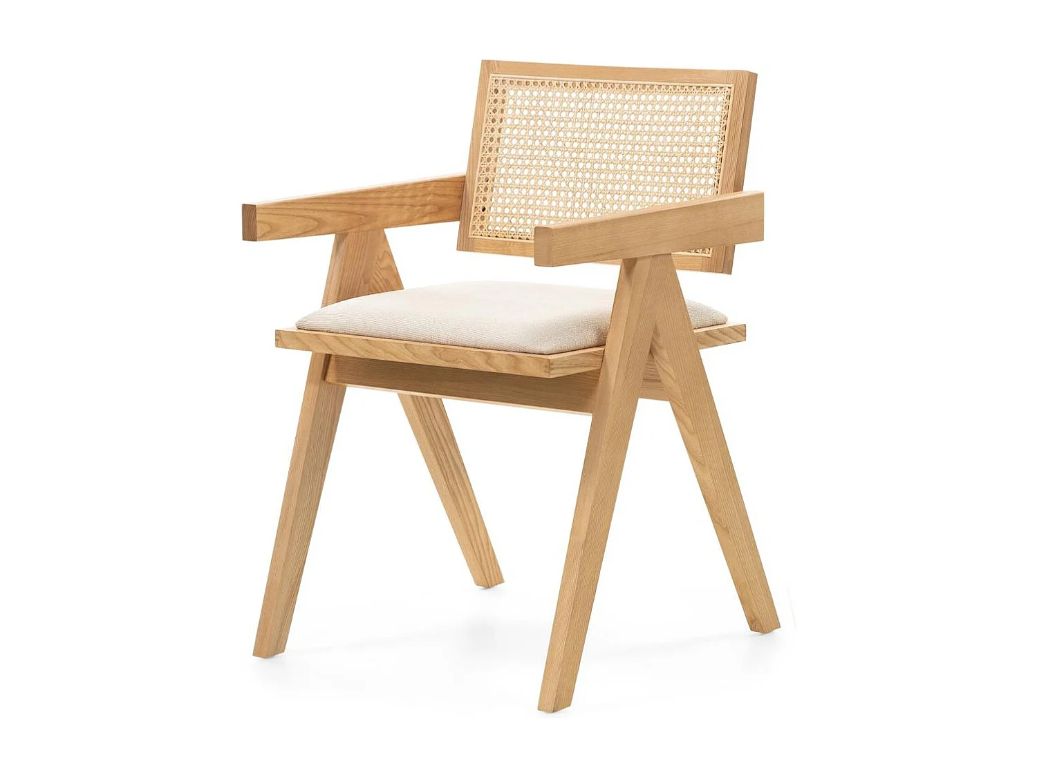 Holzstuhl 51,7x54,1x78,5 cm beige Rene