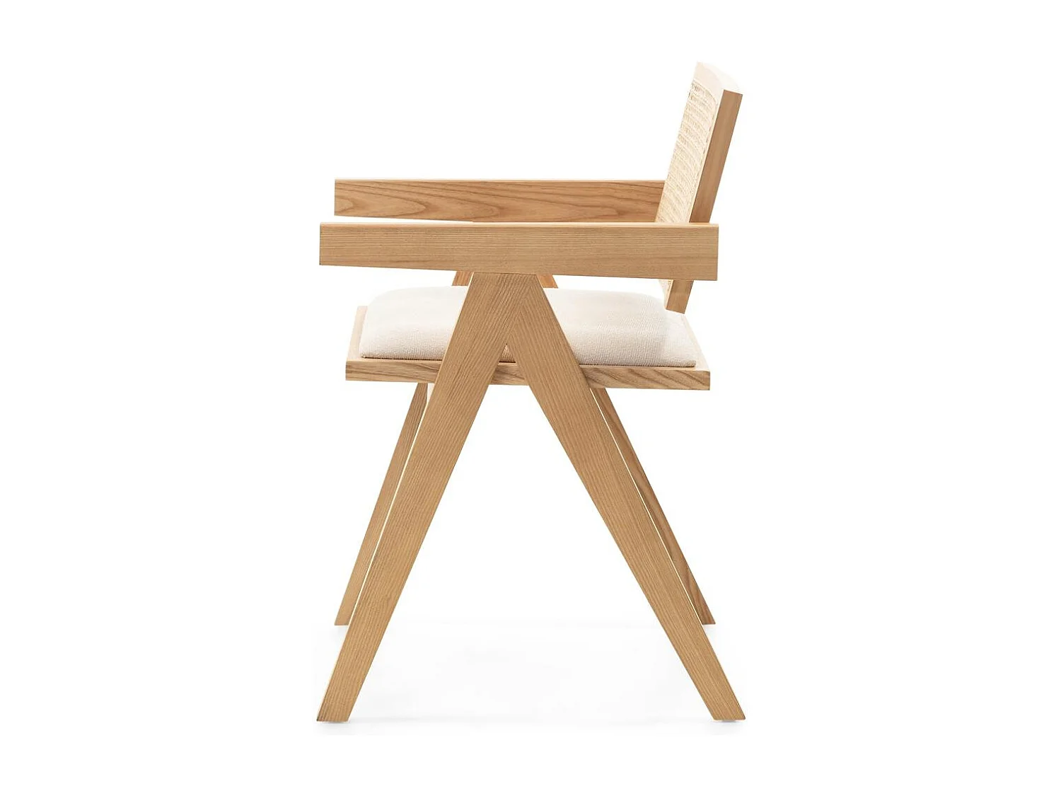 Holzstuhl 51,7x54,1x78,5 cm beige Rene