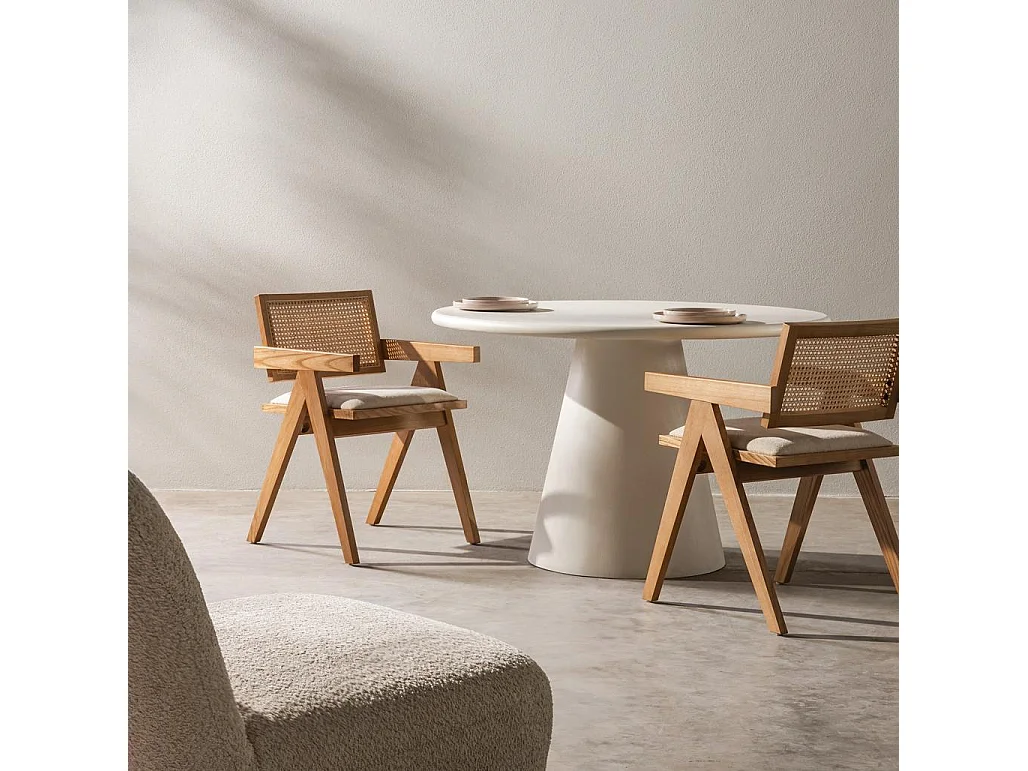 Holzstuhl 51,7x54,1x78,5 cm beige Rene