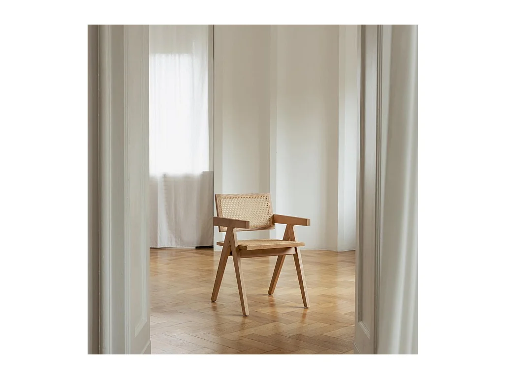 Chaise en bois 51,7x54,1x78,5 cm naturel Freja RENE