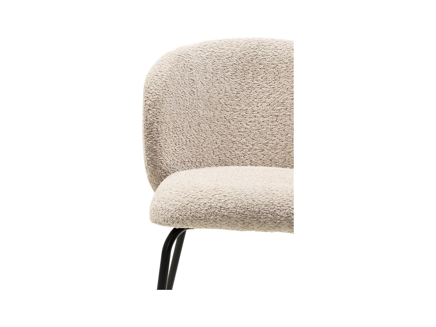 Chaise de salle à manger 55x58,5x78 cm Beige LUEUR