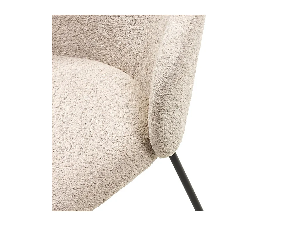 Chaise de salle à manger 55x58,5x78 cm Beige LUEUR