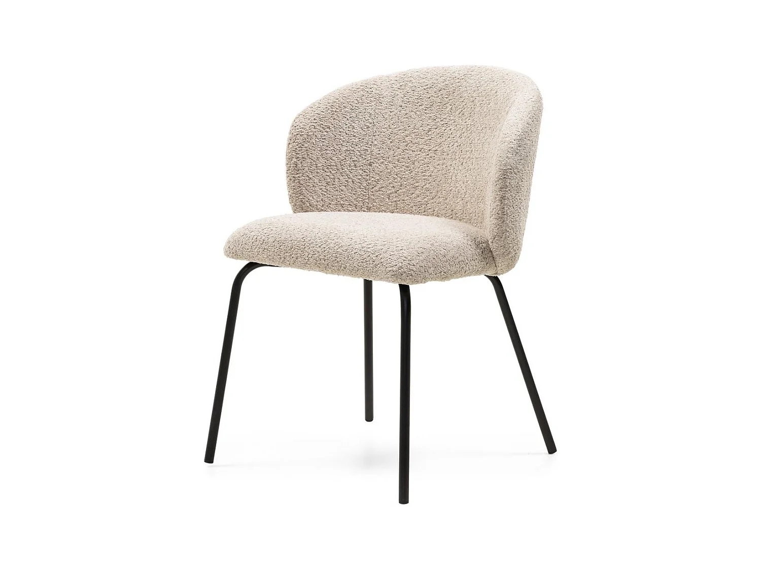 Sedia da pranzo 55x58,5x78 cm Beige LUEUR