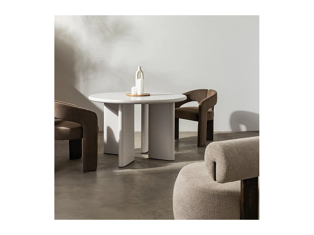 Chaise rembourrée 62x56x77 cm moka Joel