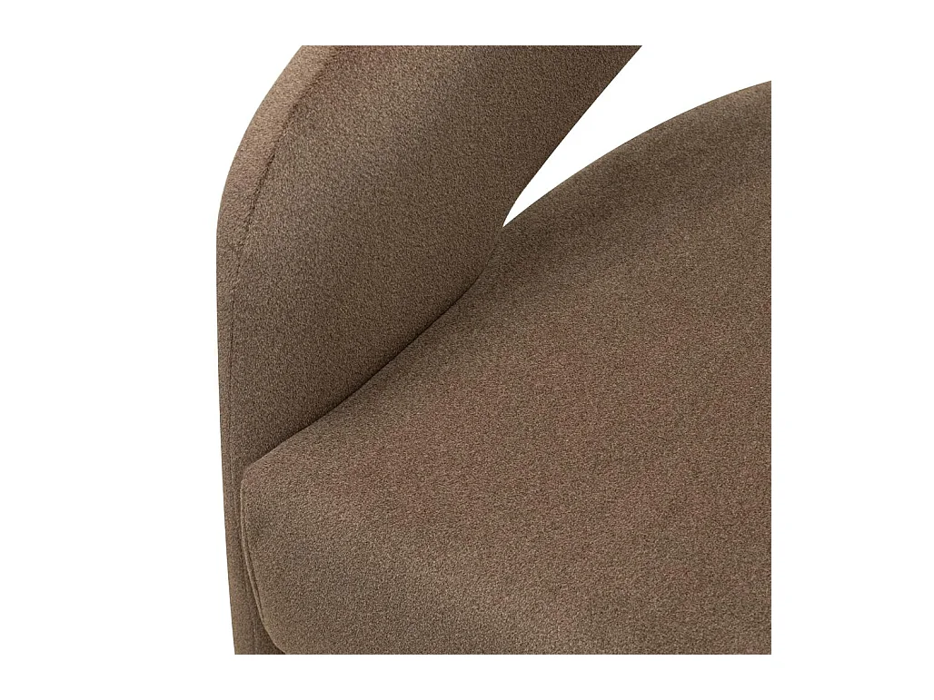 Chaise rembourrée 62x56x77 cm moka Joel