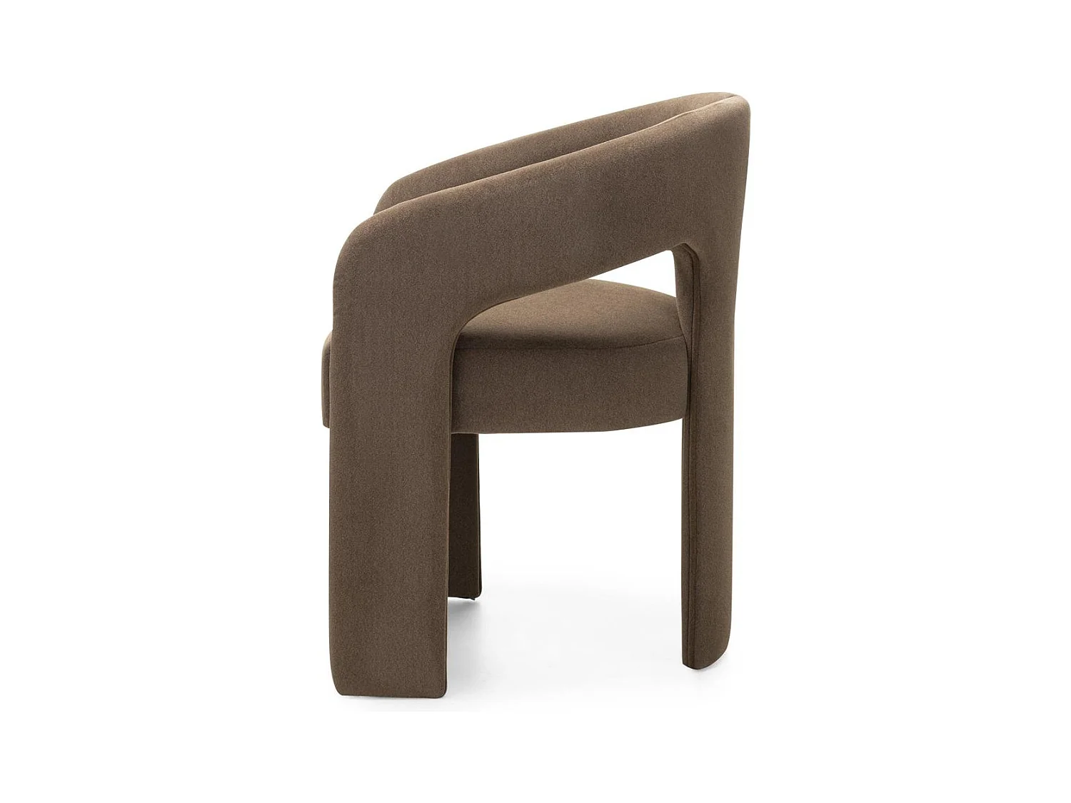 Chaise rembourrée 62x56x77 cm moka Joel