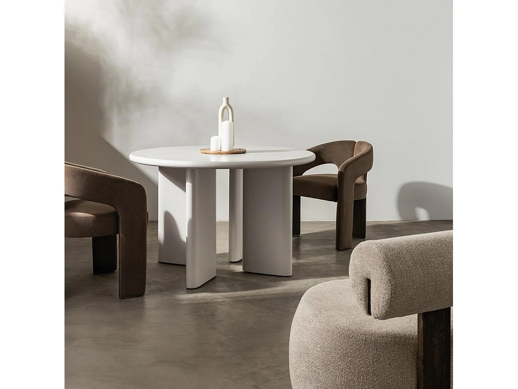 Cadeira estofada 62x56x77 cm mocha Joel