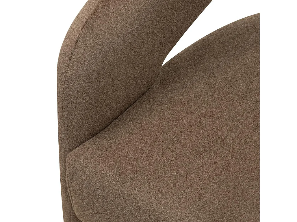 Cadeira estofada 62x56x77 cm mocha Joel