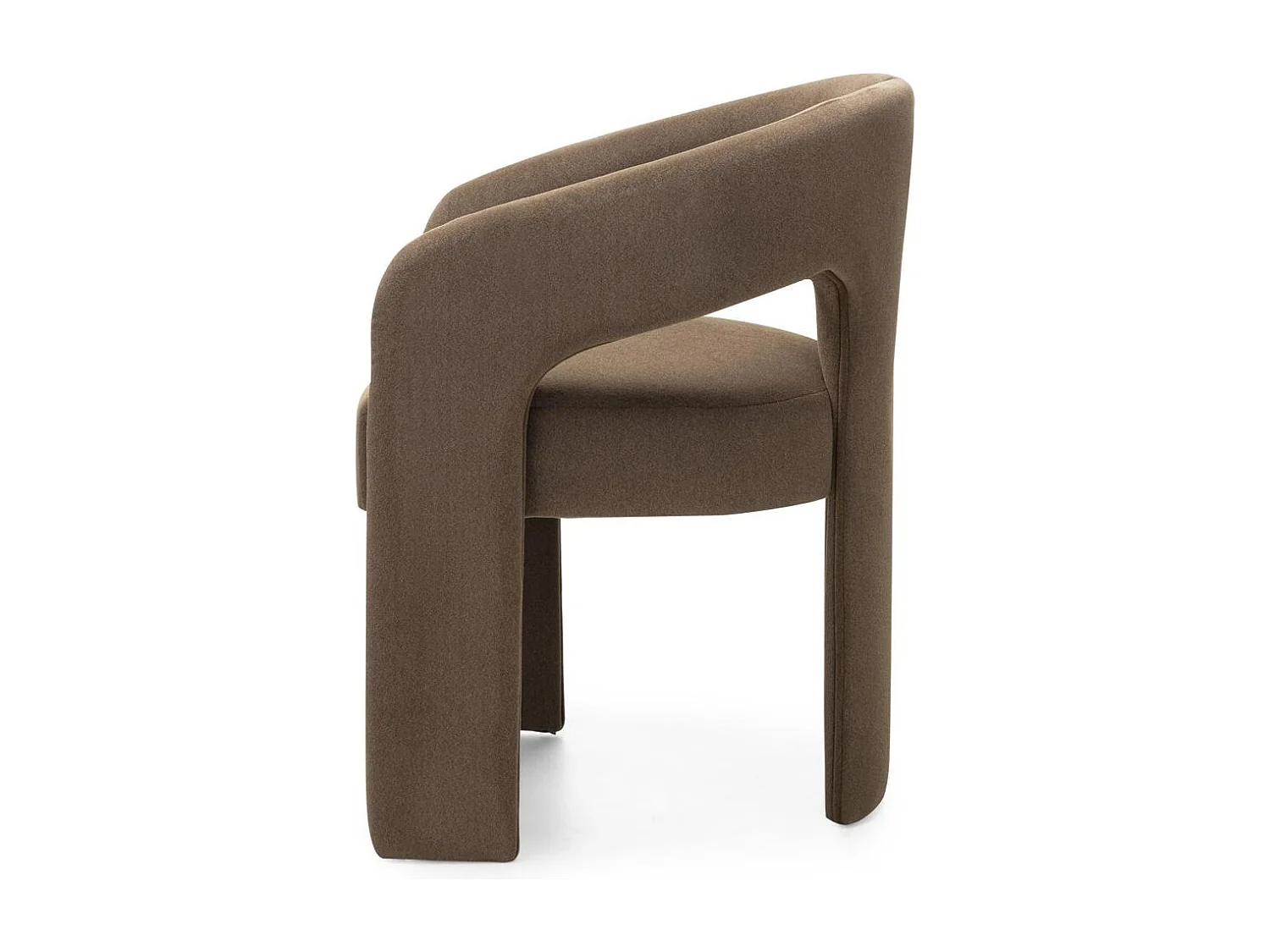 Cadeira estofada 62x56x77 cm mocha Joel