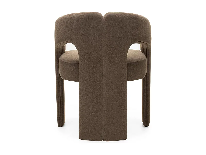 Chaise rembourrée 62x56x77 cm moka Joel