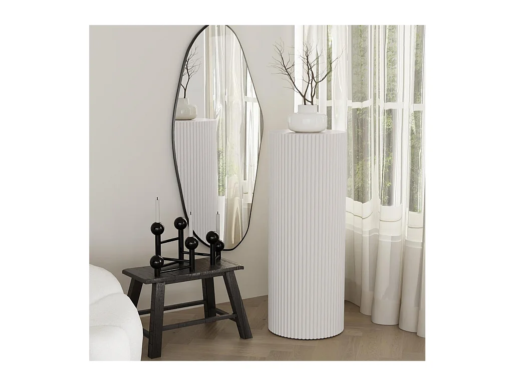 Beistelltisch 30x30x80 cm Grau-Beige RYU