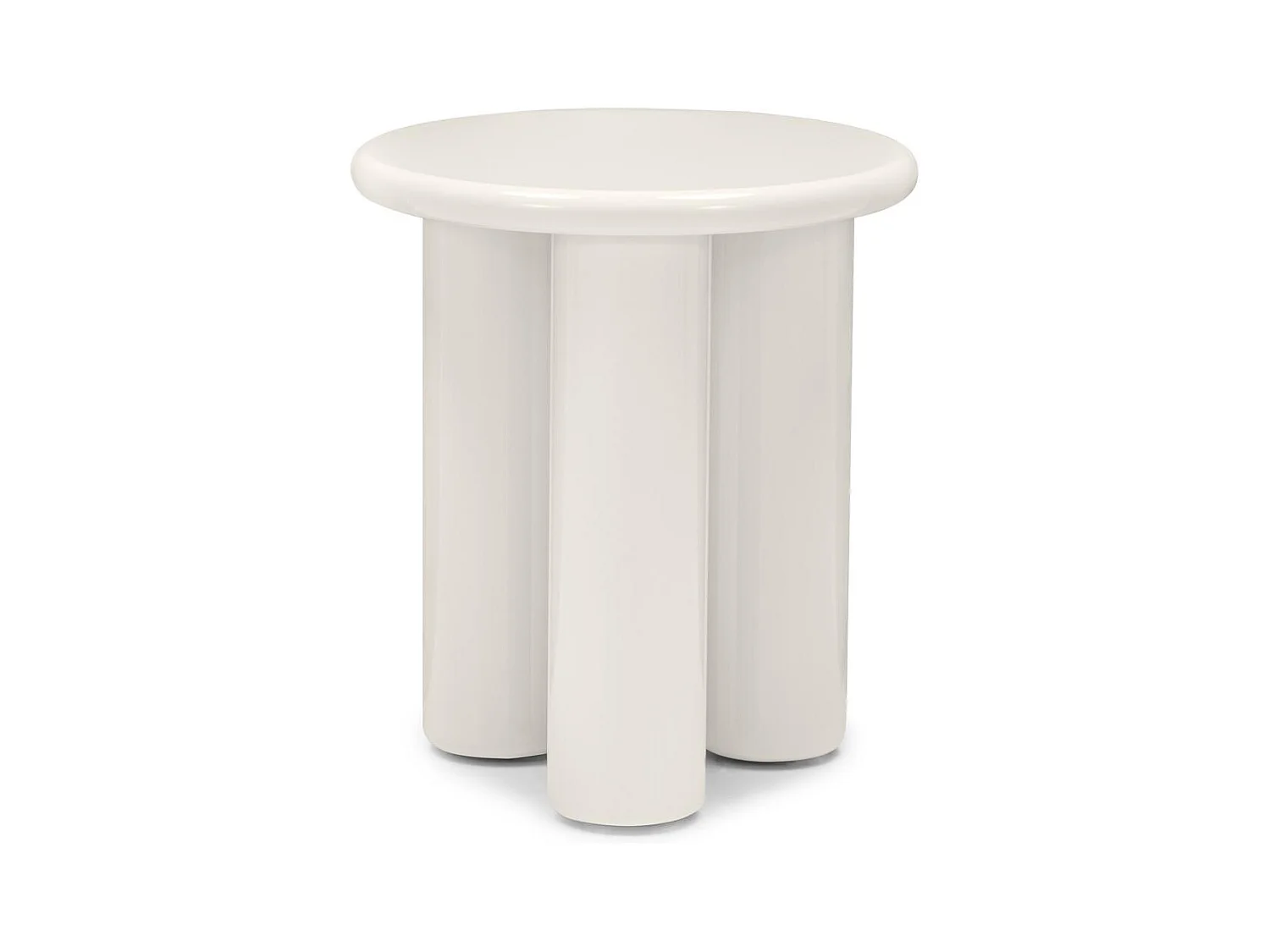 Mesa auxiliar 40x40x45 cm crema Lola