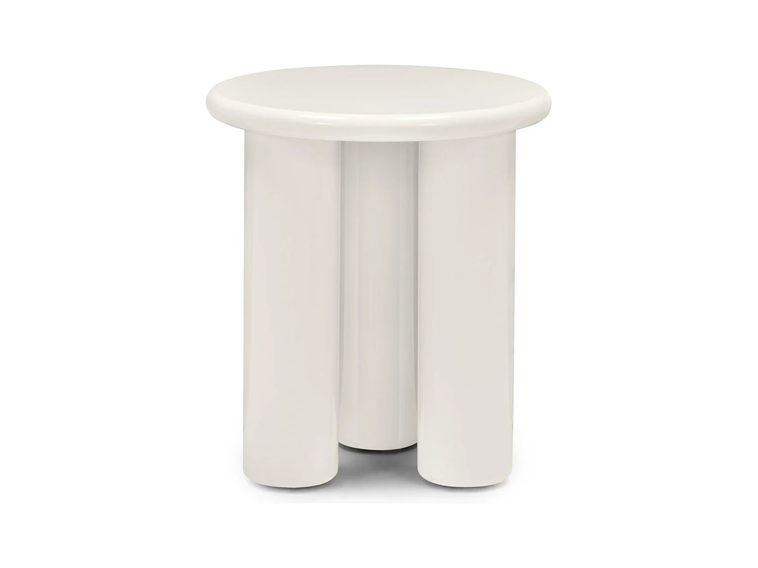 Mesa auxiliar 40x40x45 cm crema Lola