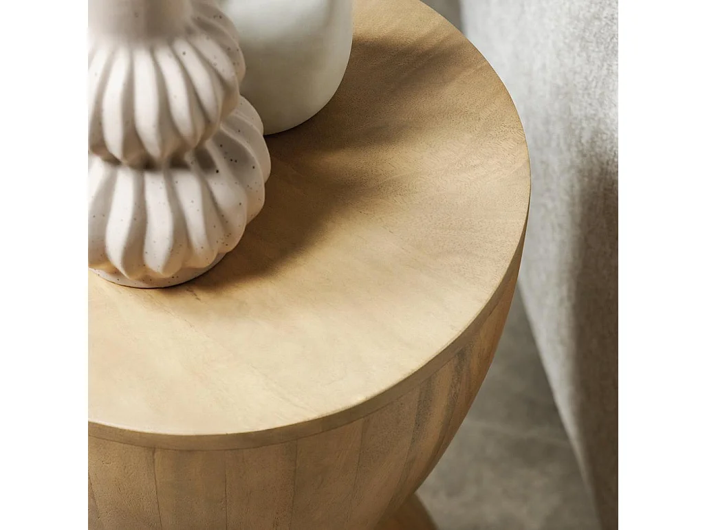 Table d'appoint 35x35x60 cm bois naturel HORSA