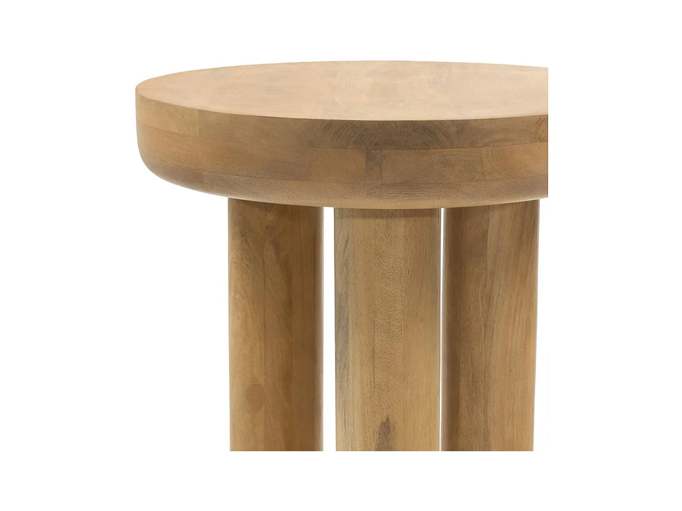 Beistelltisch 50x50x60 cm Naturholz Lungo