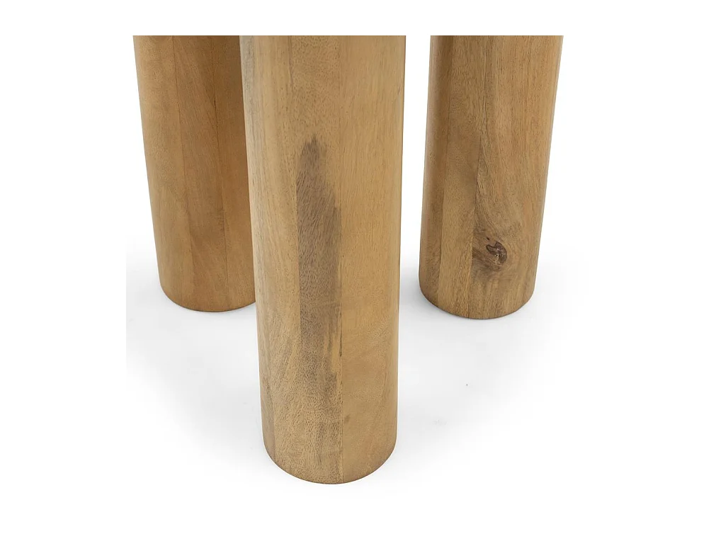 Beistelltisch 50x50x60 cm Naturholz Lungo