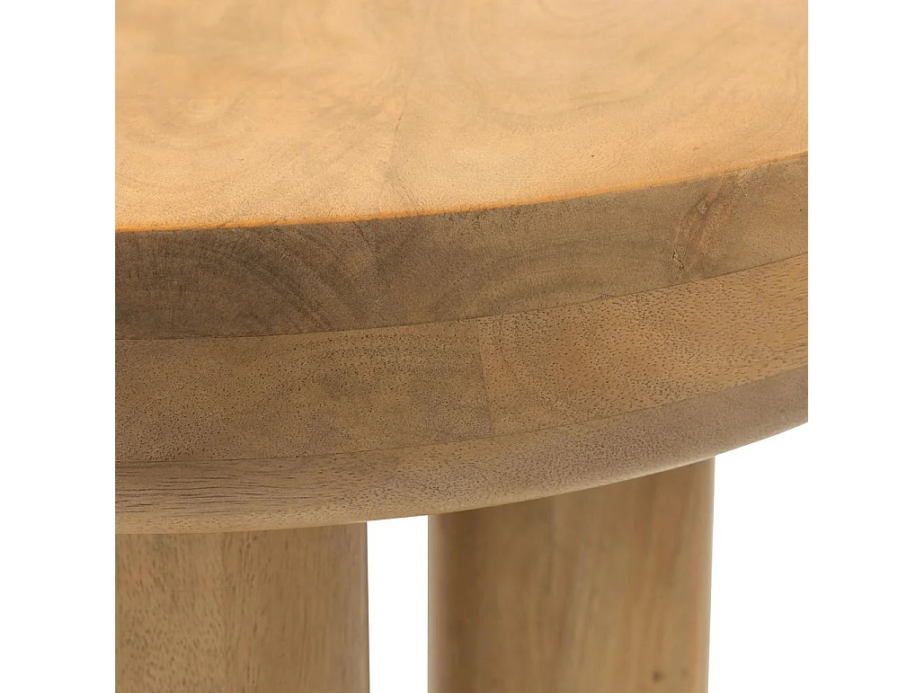 Table d'appoint 50x50x60 cm bois naturel lungo
