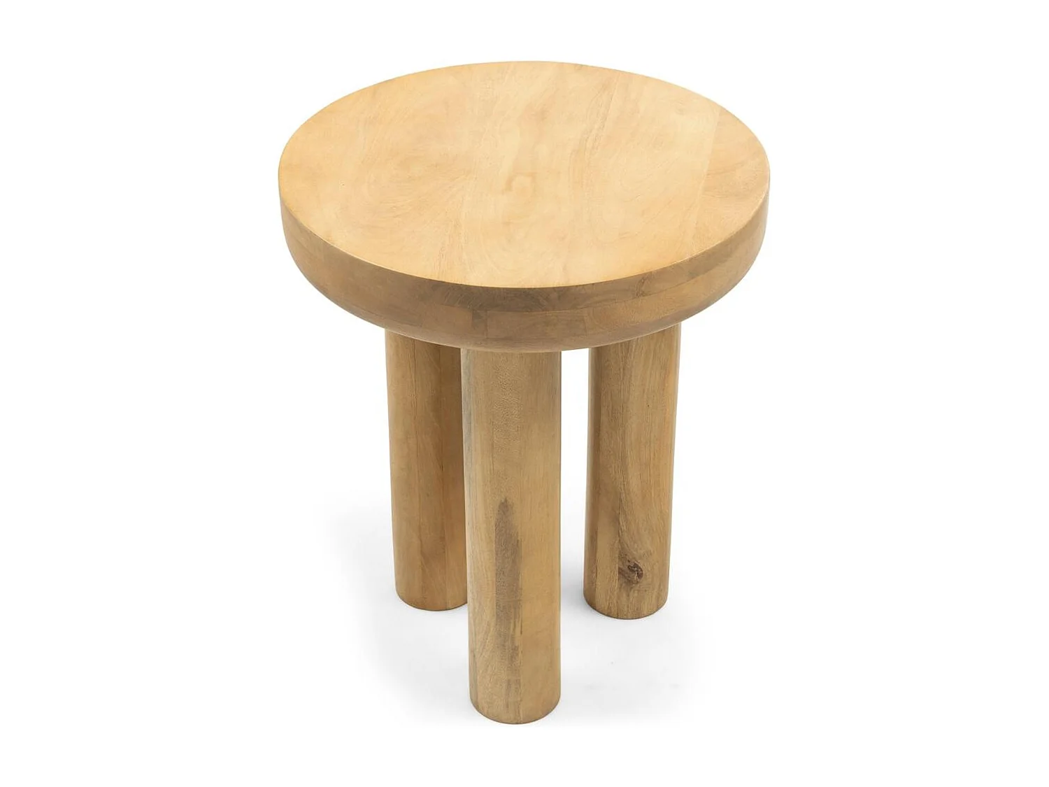 Table d'appoint 50x50x60 cm bois naturel lungo