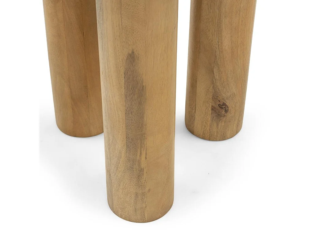 Table d'appoint 50x50x60 cm bois naturel lungo