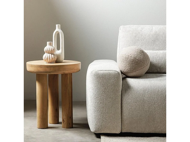 Beistelltisch 50x50x60 cm Naturholz Lungo