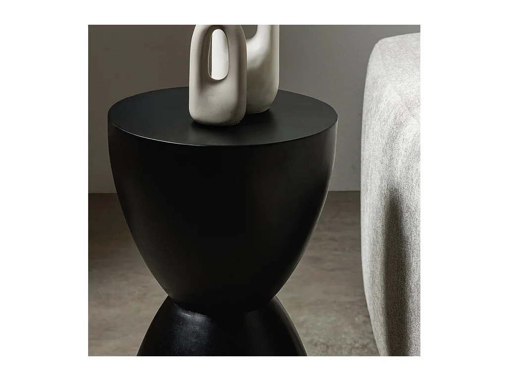 Mesa auxiliar 35x35x60 cm negra HORSA