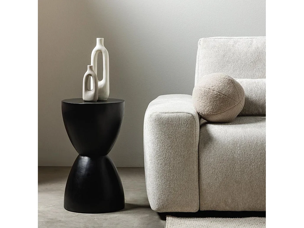 Table d'appoint 35x35x60 cm noir HORSA