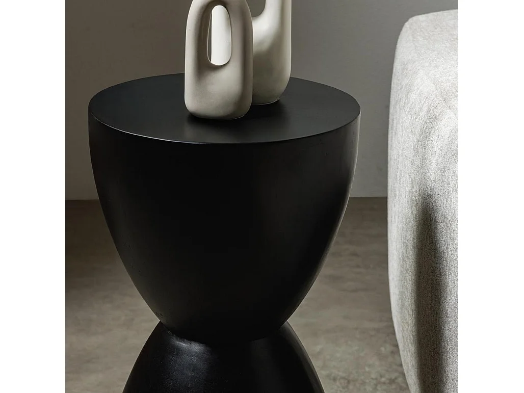 Table d'appoint 35x35x60 cm noir HORSA