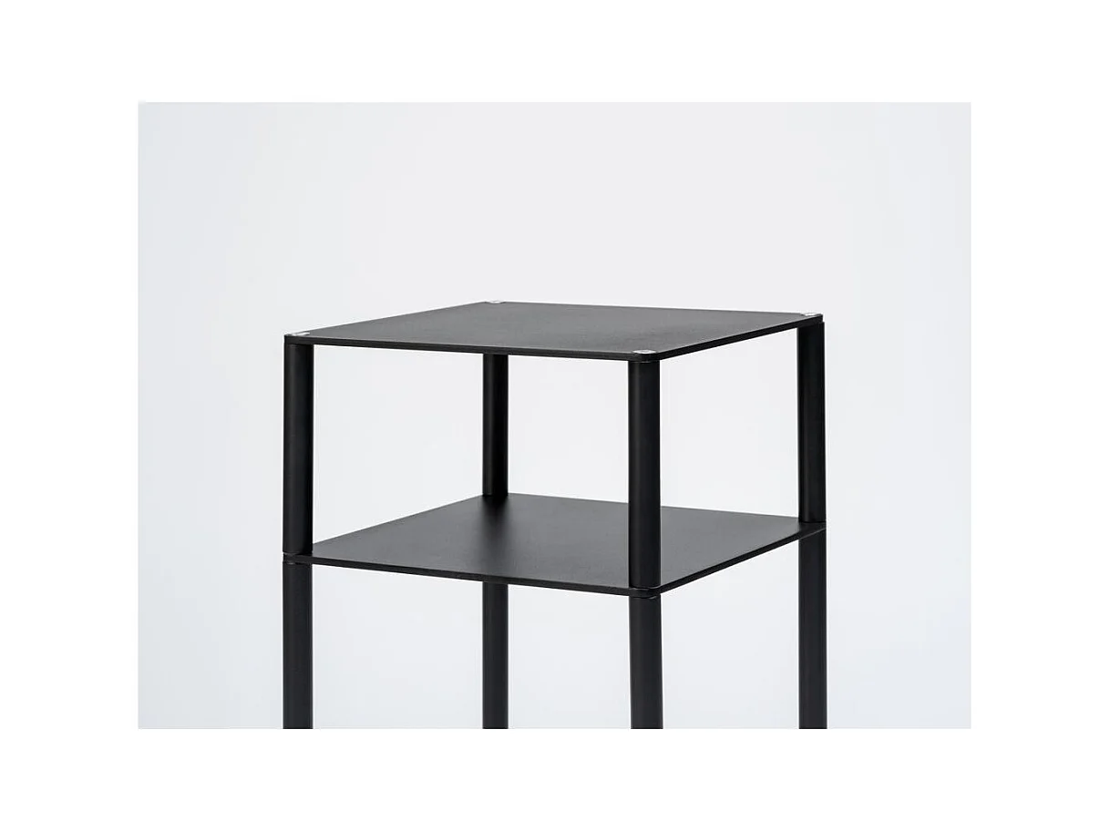 Mesa auxiliar 0.3x0.3x0.6 m negra Tensio 2 piso flexible