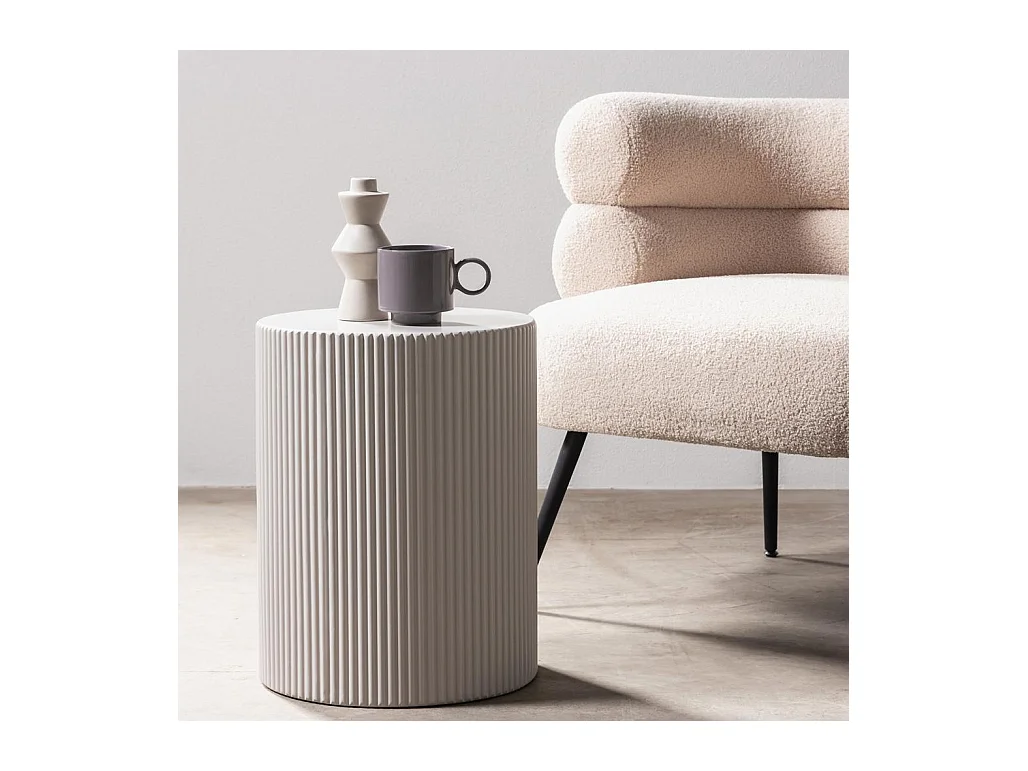 Beistelltisch 35x35x45 cm grau-beige RYU