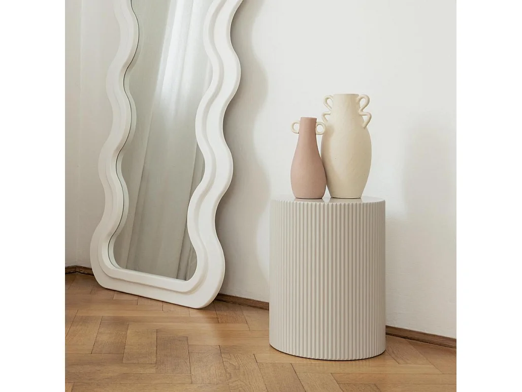 Bijzettafel 35x35x45 cm grijs-beige RYU