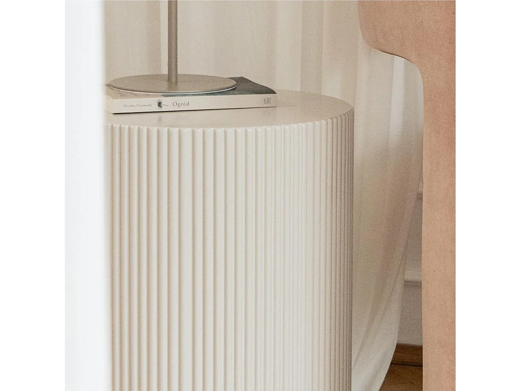 Bijzettafel 35x35x45 cm grijs-beige RYU