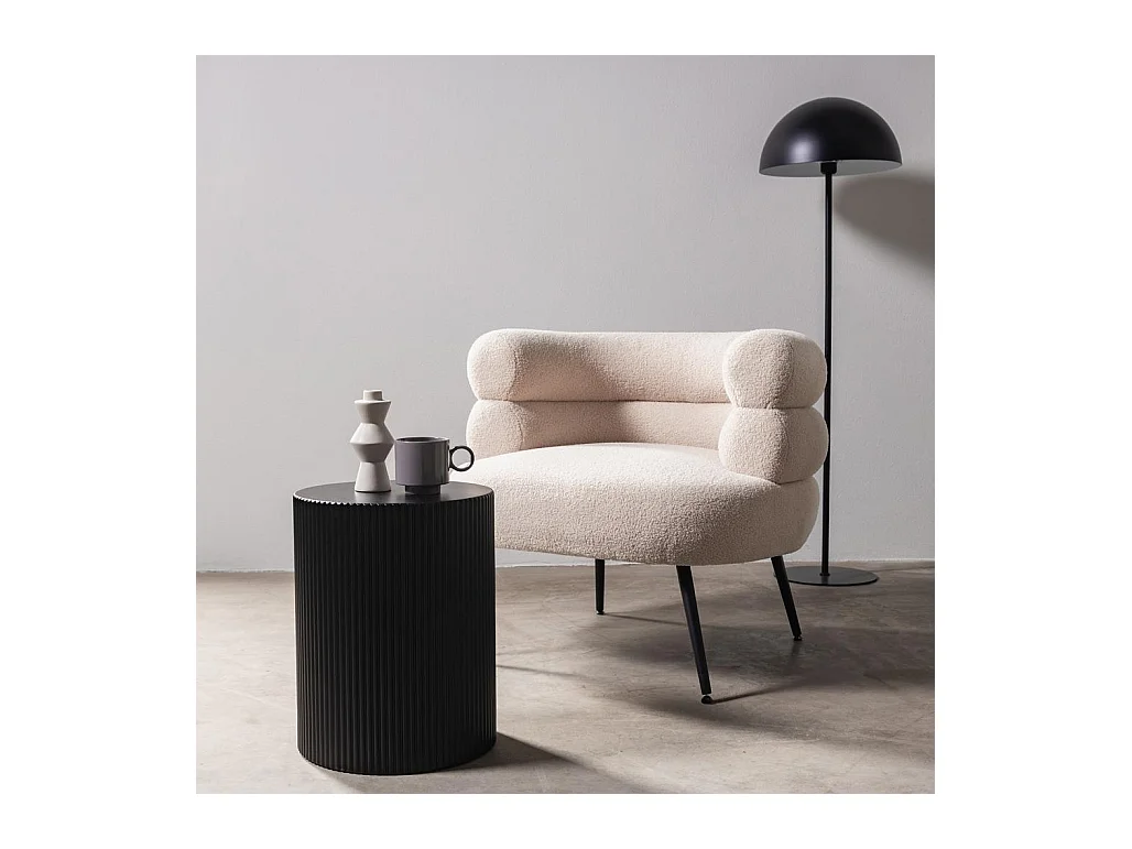 Mesa auxiliar 35x35x45 cm negra RYU