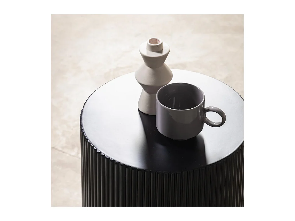 Mesa auxiliar 35x35x45 cm negra RYU