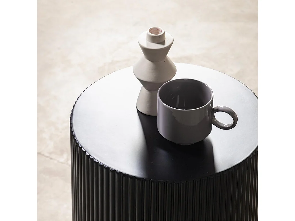 Table d'appoint 35x35x45 cm noire RYU