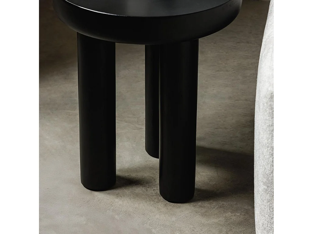 Table d'appoint 50x50x60 cm noir lungo