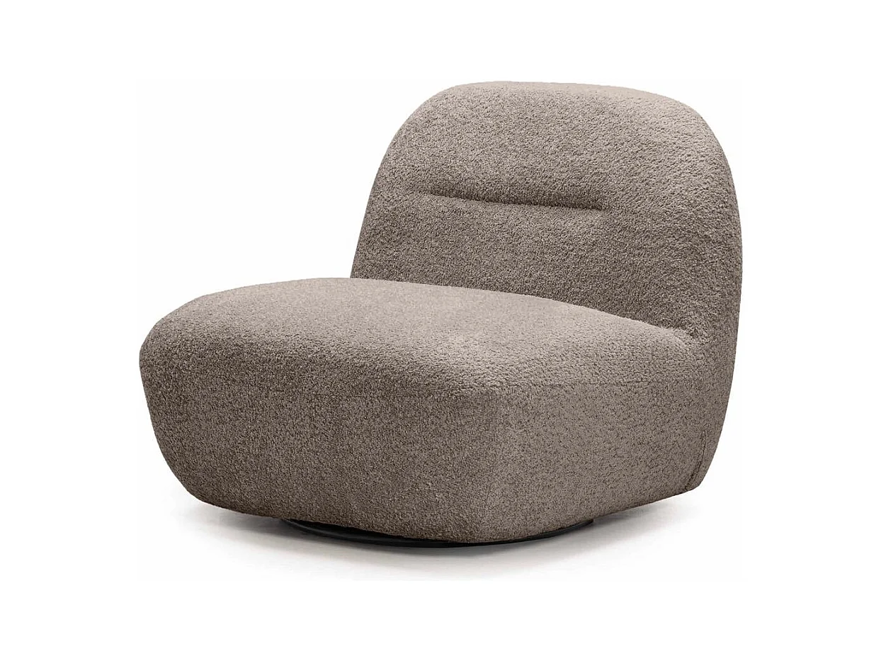 Loungesessel 73x82x83 cm hellgrau Bochic