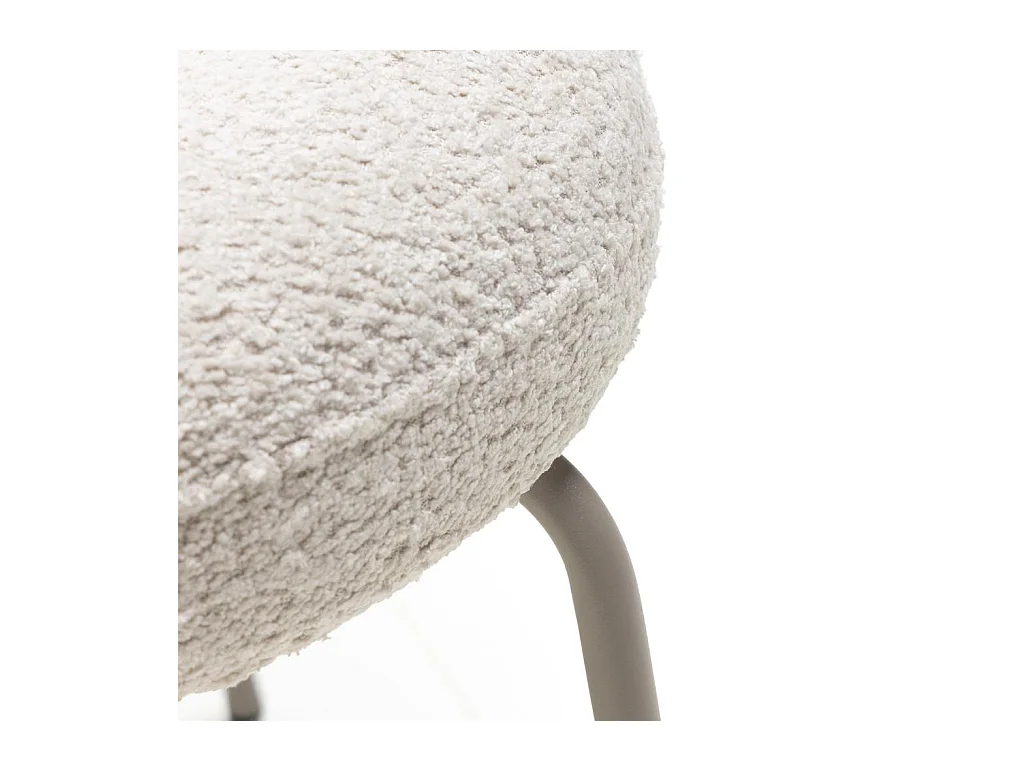 Gestoffeerde stoel 57x67x85 cm Licht beige Mirando