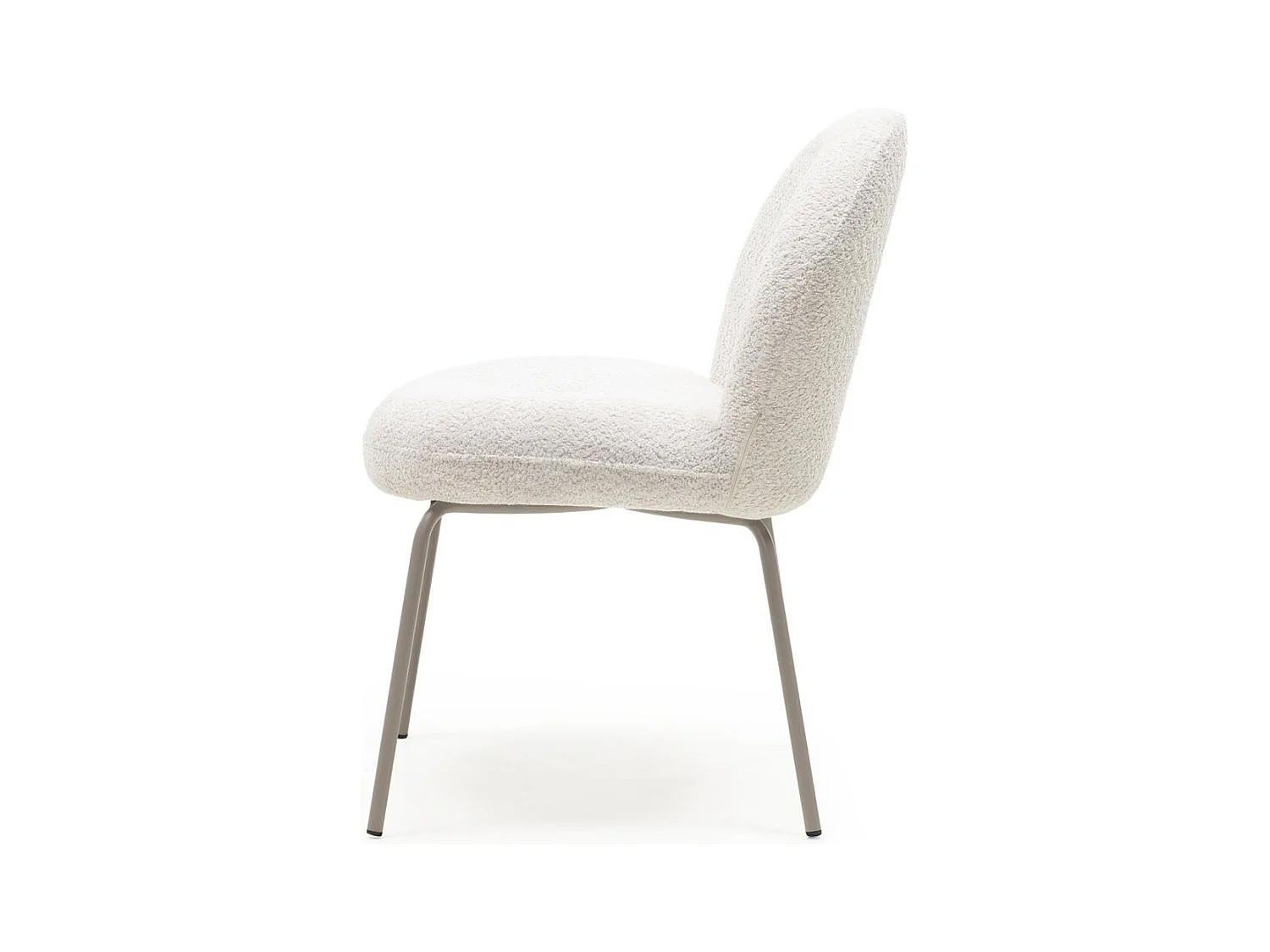 Gestoffeerde stoel 57x67x85 cm Licht beige Mirando