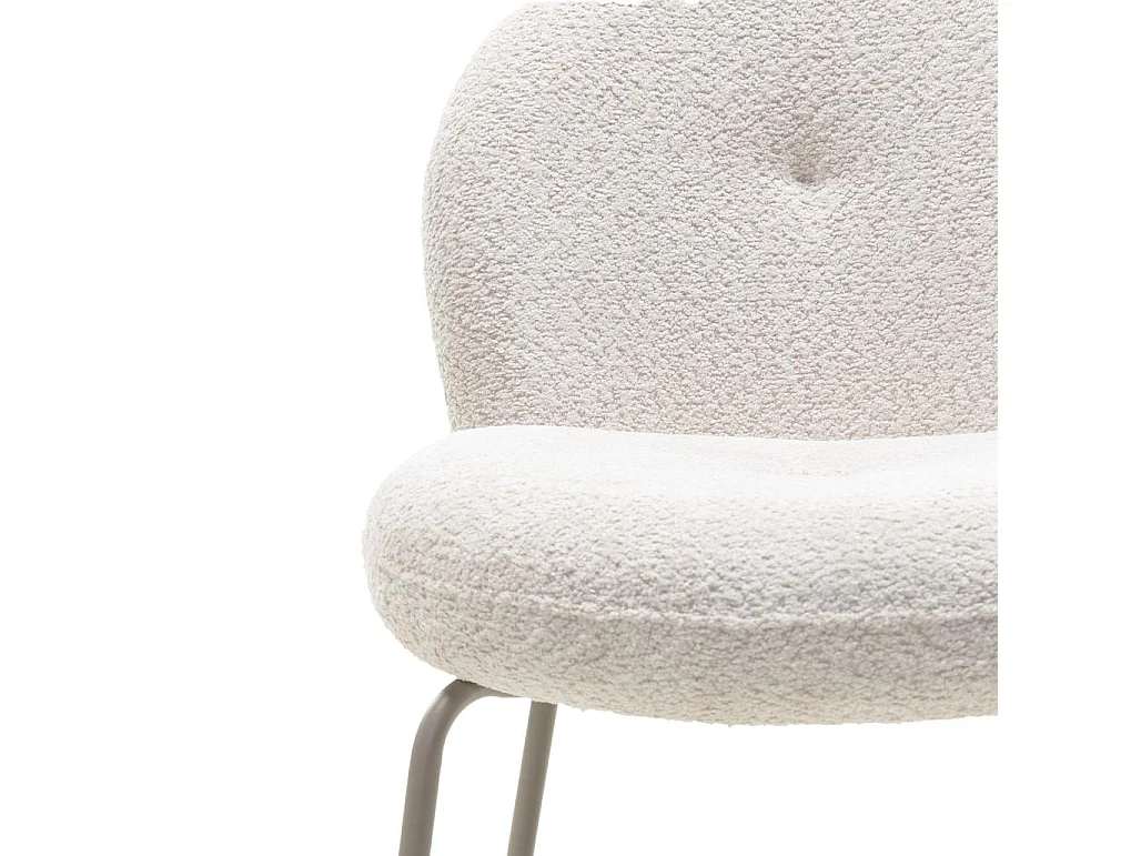 Polsterstuhl 57x67x85 cm Hellbeige Mirando