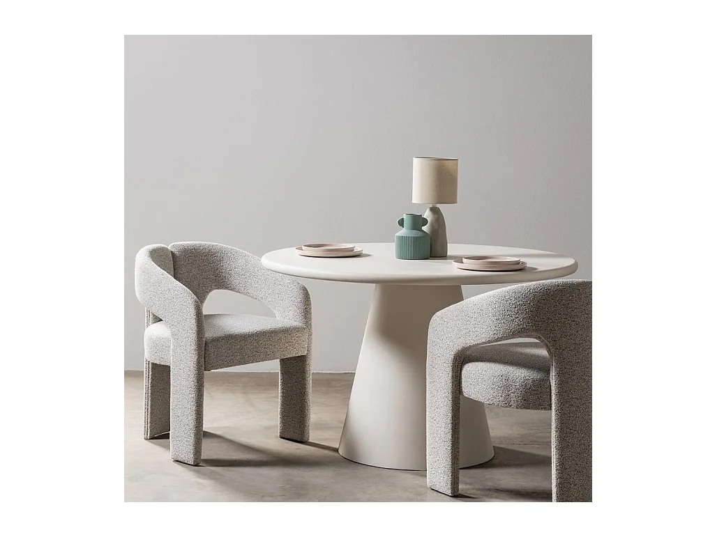 Fauteuil rembourré 62x56x77 cm Gris Joel