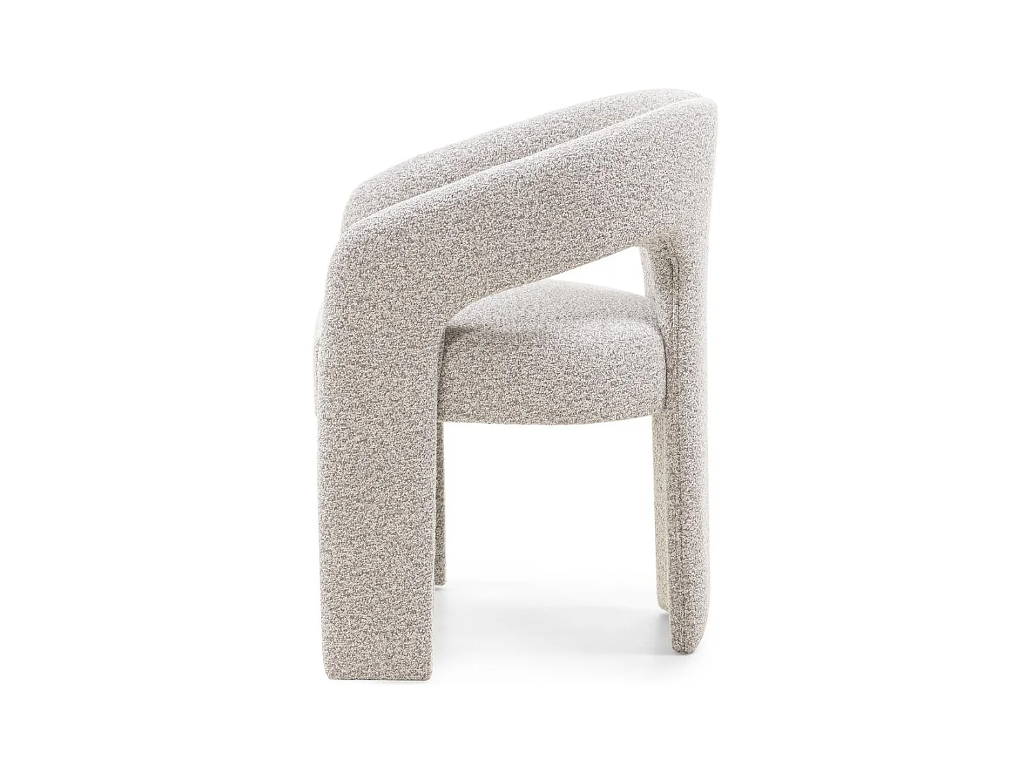 Fauteuil rembourré 62x56x77 cm Gris Joel