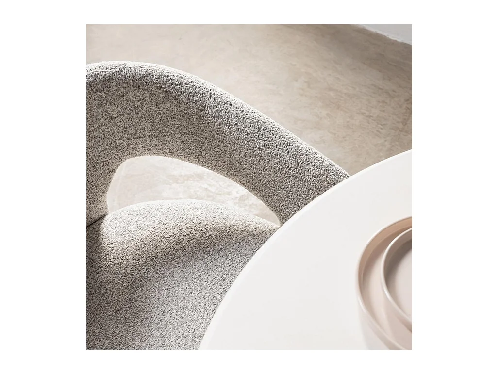 Fauteuil rembourré 62x56x77 cm Gris Joel