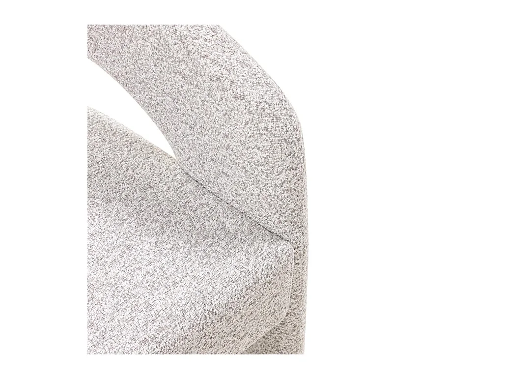 Fauteuil rembourré 62x56x77 cm Gris Joel