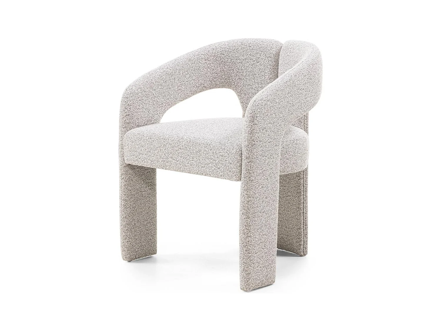 Gestoffeerde stoel 62x56x77 cm Grijs Joel