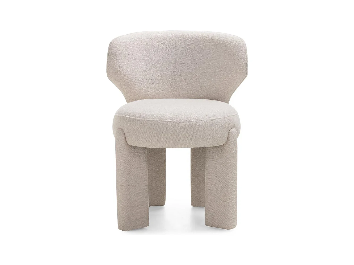 Poltrona imbottita 59x57x83 cm crema selen