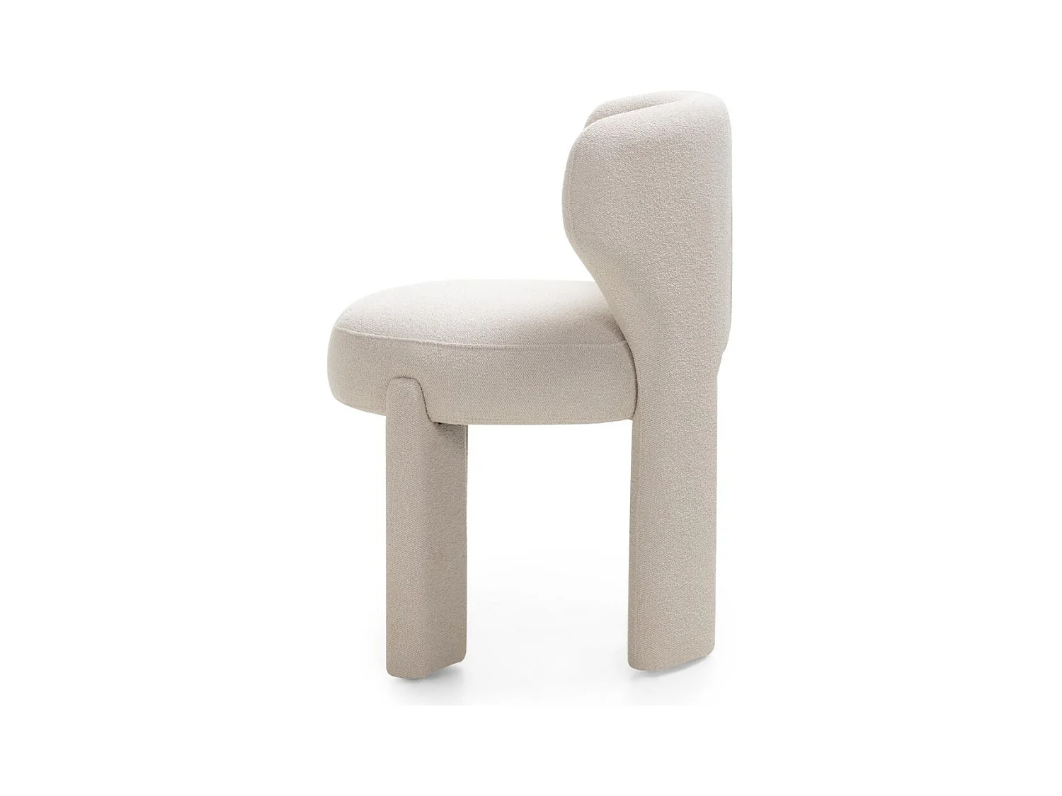 Poltrona imbottita 59x57x83 cm crema selen